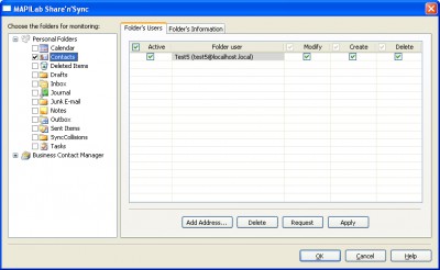 MAPILab Share`n`Sync 1.2 screenshot MAPILab Share`n`Sync 1.2 screenshot